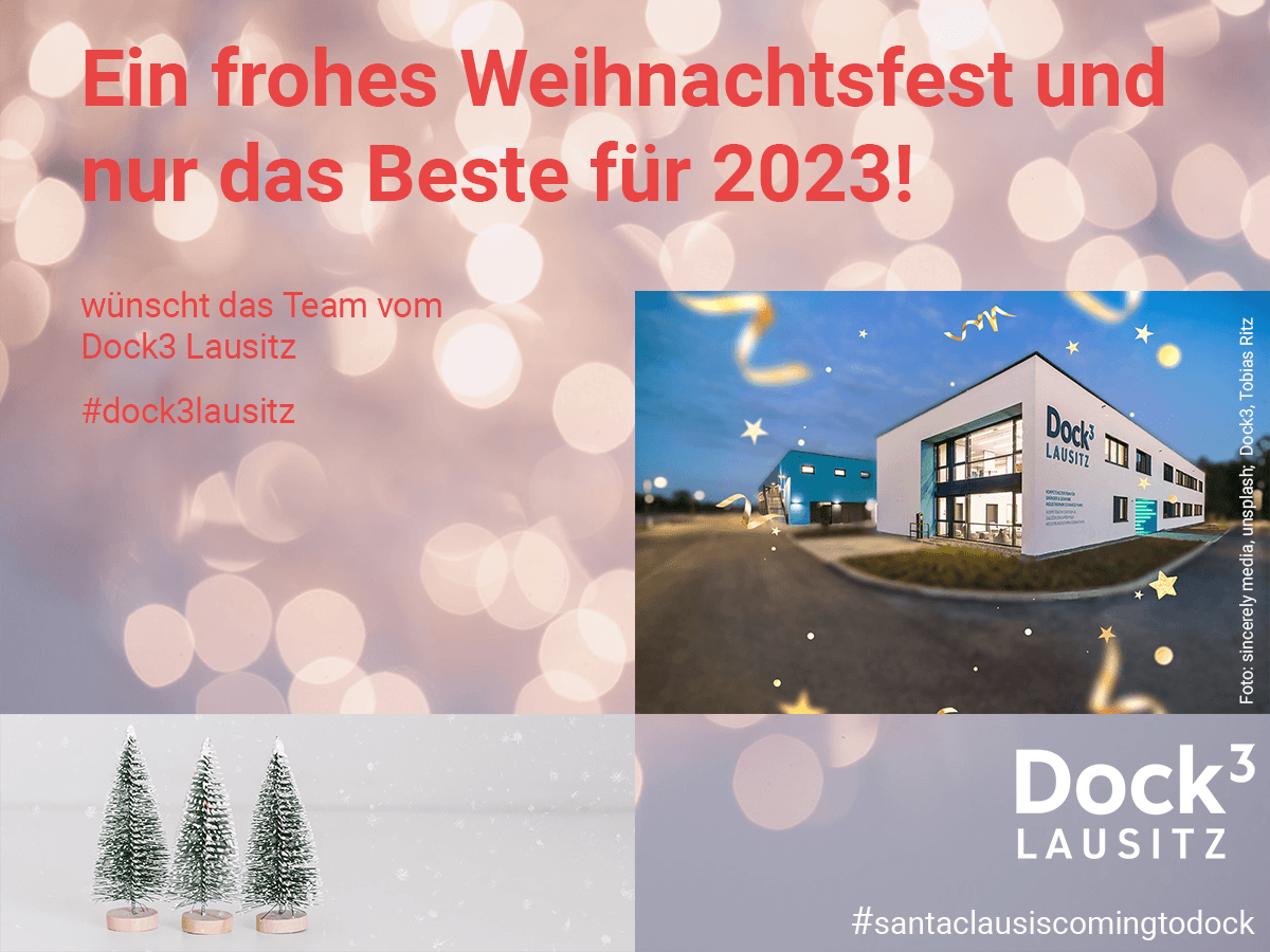 Weihnachtsgruss des Dock3 Lausitz